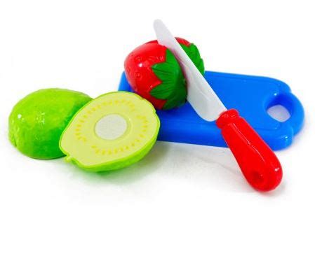 Kit Brinquedo Infantil De Cozinha Frutas De Cortar Velcro Pe As