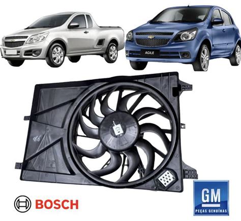 Ventoinha Agile Montana C Ar Original Gm Bosch Gmv Pe As