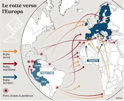 La Rotta Della Cocaina Verso L Europa Dago Fotogallery