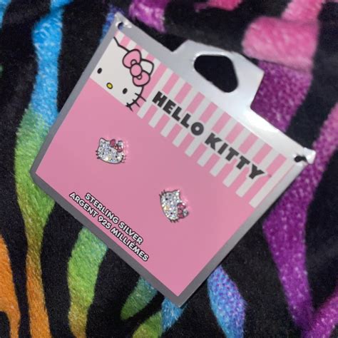 Claires Hello Kitty Earrings Hellokitty Claires Depop