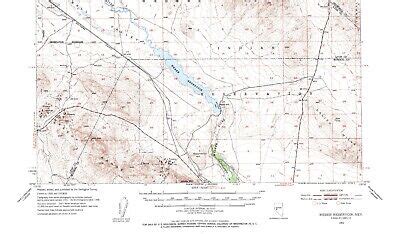 Weber Reservoir Quadrangle Nevada Map Vintage Usgs Minute