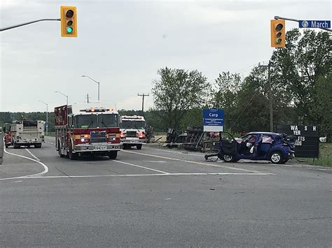 Injured Woman 71 Extricated From Car After Crash With Truck At Carp Ottawa Sun