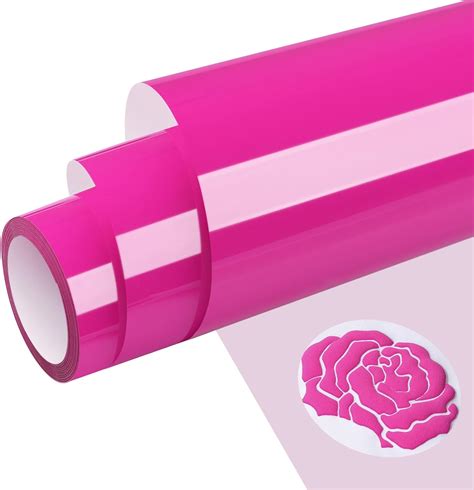 Wrapxpert Hot Pink Puff Vinyl Heat Transfer 12x5ft Neon