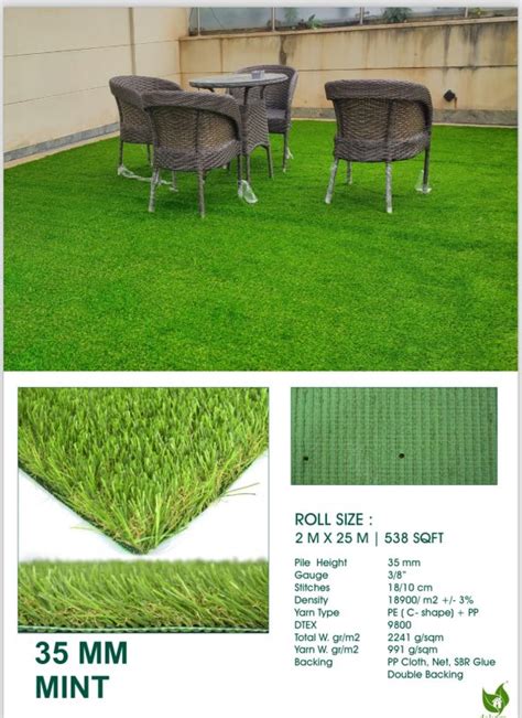 50 Mm Mint Artificial Grass Color Dark Green At Best Price In Delhi Paswan Import Export