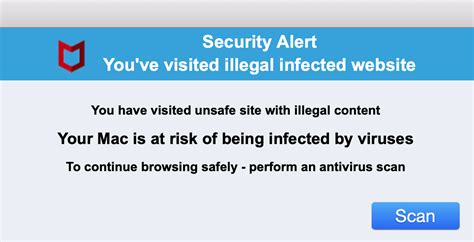 Annoying Virus Warning Popup Apple Community