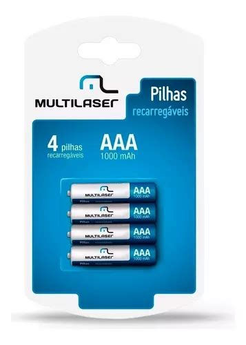 Pilhas Recarreg Vel Cb Multilaser C Pilhas Mah Aaa