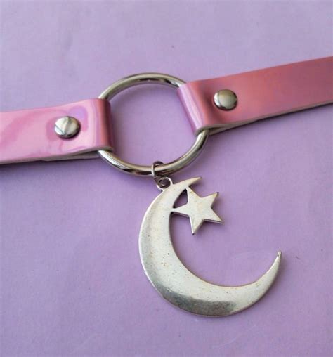 Pastel Goth Moon Choker Etsy Shop Ofstarsandwine Homosexuales