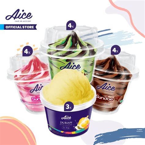 Jual Aice Ice Cream Paket Cup Series Es Krim Isi Pcs Di Lapak Aice