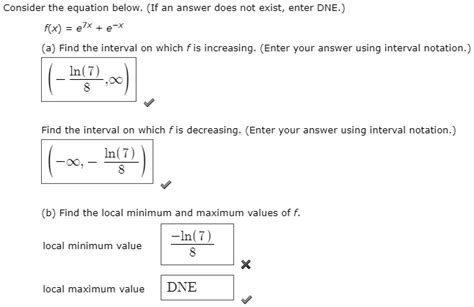 Consider The Equation Below If An Answer Does Not Exist Enter Dne Fx