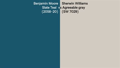 Benjamin Moore Slate Teal 2058 20 Vs Sherwin Williams Agreeable Gray