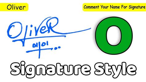 Oliver Name Signature Style Request Done YouTube