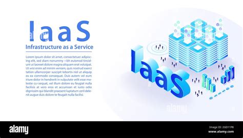 Iaas Infrastructure As A Service Concept Infographic Isometric D