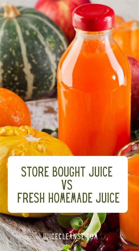 STORE BOUGHT JUICE CLEANSE VS FRESH HOME MADE JUICE PROS AND CONS OF