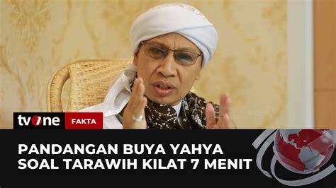 Buya Yahya Soroti Salat Tarawih Super Cepat Kalau Hilang Rukun