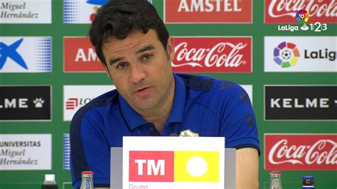 Rueda De Prensa De Alberto Toril Tras El Elche Cf Vs Cd Numancia