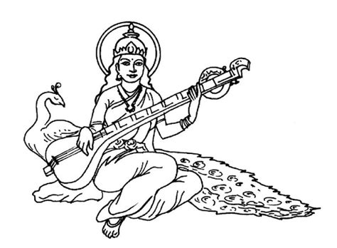 Goddess Saraswati Mata is a symbol of education for devotees. People and kids want to draw ...