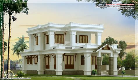 2300 Sqfeet Flat Roof Villa Design Kerala Home Design And Floor