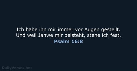 18 August 2019 Bibelvers des Tages NeÜ Psalm 16 8 DailyVerses net