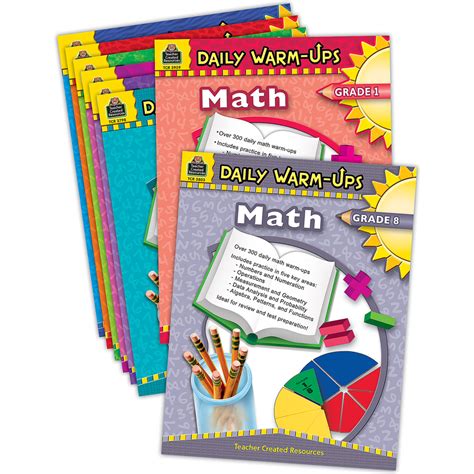 Daily Warm Ups Math Set 8 Bks Tcr9622 Teacher Created Resources