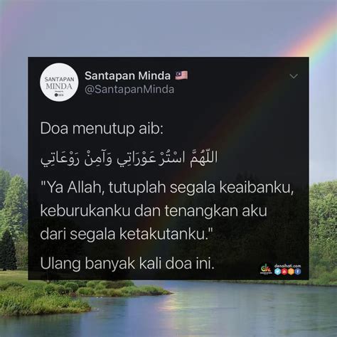 Rasulullah Saw Ajarkan Doa Supaya Allah Tutup Aib Kita