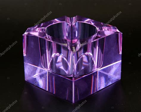 Tobacciana Ashtrays Vintage Purple Amethyst Glass Ashtray Art