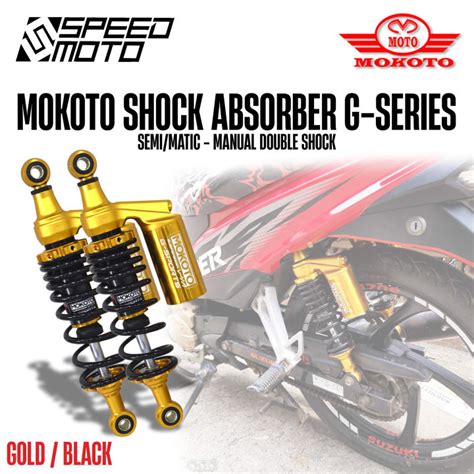 Mokoto One Pair Honda Xrm Wave Rear Shock Gas Absorber W Baso Mm