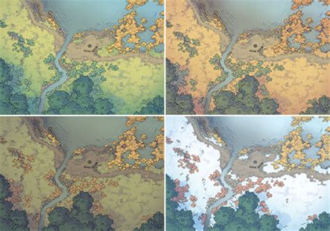 The Lakeside Camp Battle Map 2 Minute Tabletop