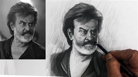 Rajinikanth Pencil Sketch