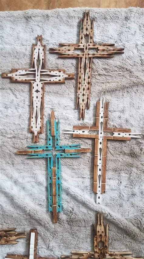 Pin By Meghan Jackson On Clothes Pin Crafts Wooden Cross Crafts