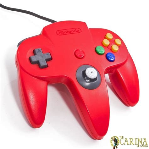 Official Nintendo 64 N64 Retro Game Controller Red In Video Games