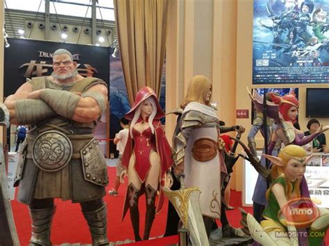 Some Statues Are On Display At A Convention