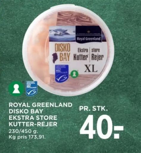 ROYAL GREENLAND DISKO BAY EKSTRA STORE KUTTER REJER Tilbud Hos MENY