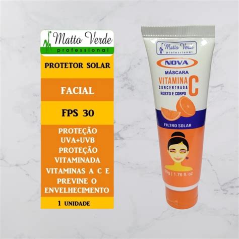 Vitamina C Mask G Mascara Vitamina C Matto Verde Shopee Brasil