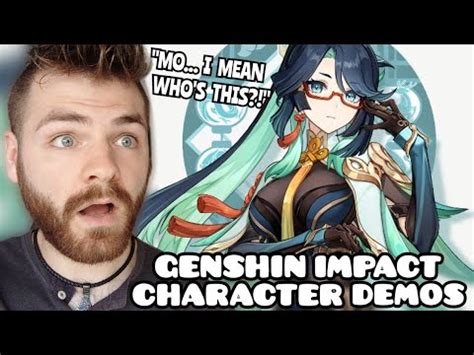 First Time Reaction To All New Genshin Impact Character Demos