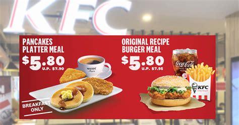 (EXPIRED) KFC S’pore has $5.80 Pancakes Platter Meal and $5.80 Original ...