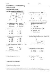 Chapter Geometry Test Ashyaashligh