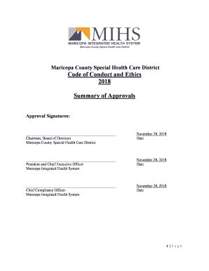 Fillable Online Maricopa County Special Health Care District Board