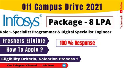 Infosys Off Campus Drive Sal Lpa Specialist Programmer