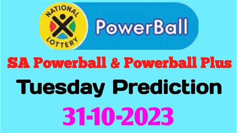 Sa Powerball And Powerball Plus Prediction October Sa