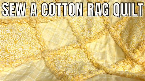 How To Make A Cotton Rag Quilt Beginner Sewing Project Easy Cotton