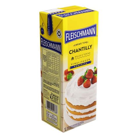 Creme Chantilly Fleischmann Caixa 1l Shimodinha Supermercado