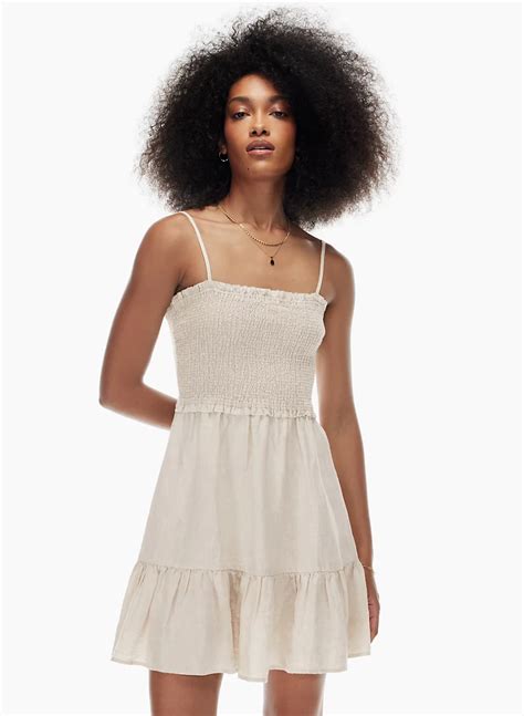 Wilfred TEMPEST LINEN SLEEVELESS MINI DRESS Aritzia INTL