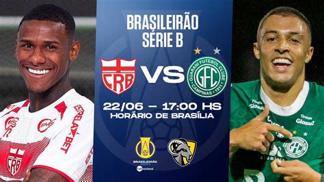 Crb X Guarani Brasileir O S Rie B Ao Vivo E Imagens