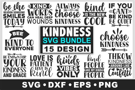 Kindness Svg Bundle Graphic By Svgstore · Creative Fabrica