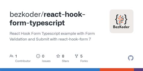 React Hook Form Typescript Src Index Tsx At Master Bezkoder React