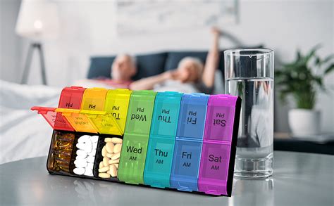 Amazon Extra Large Pill Organizer 2 Times A Day Weekly XL AM PM