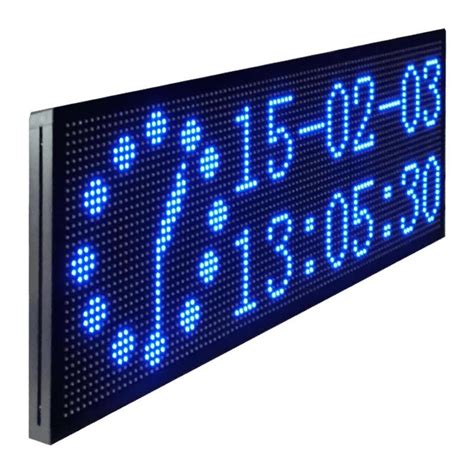 32x96 P10 Mavi Kayan Yazı Led Tabela Led Panel