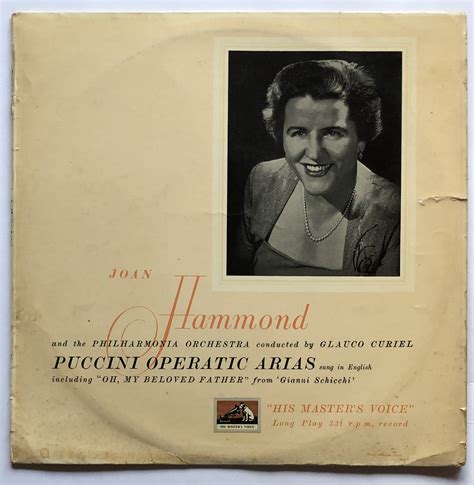 Joan Hammond And The Philharmonia Orchestra Conducted By Glauco Curiel