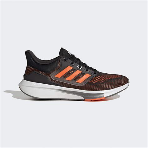 Adidas Eq21 Run Shoes Core Black Solar Orange Iron Metallic Gy2193