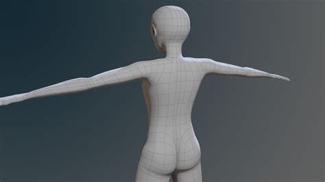 Low Poly Base Mesh Anime Male 3d Model 19 Fbx Ma Obj Free3d